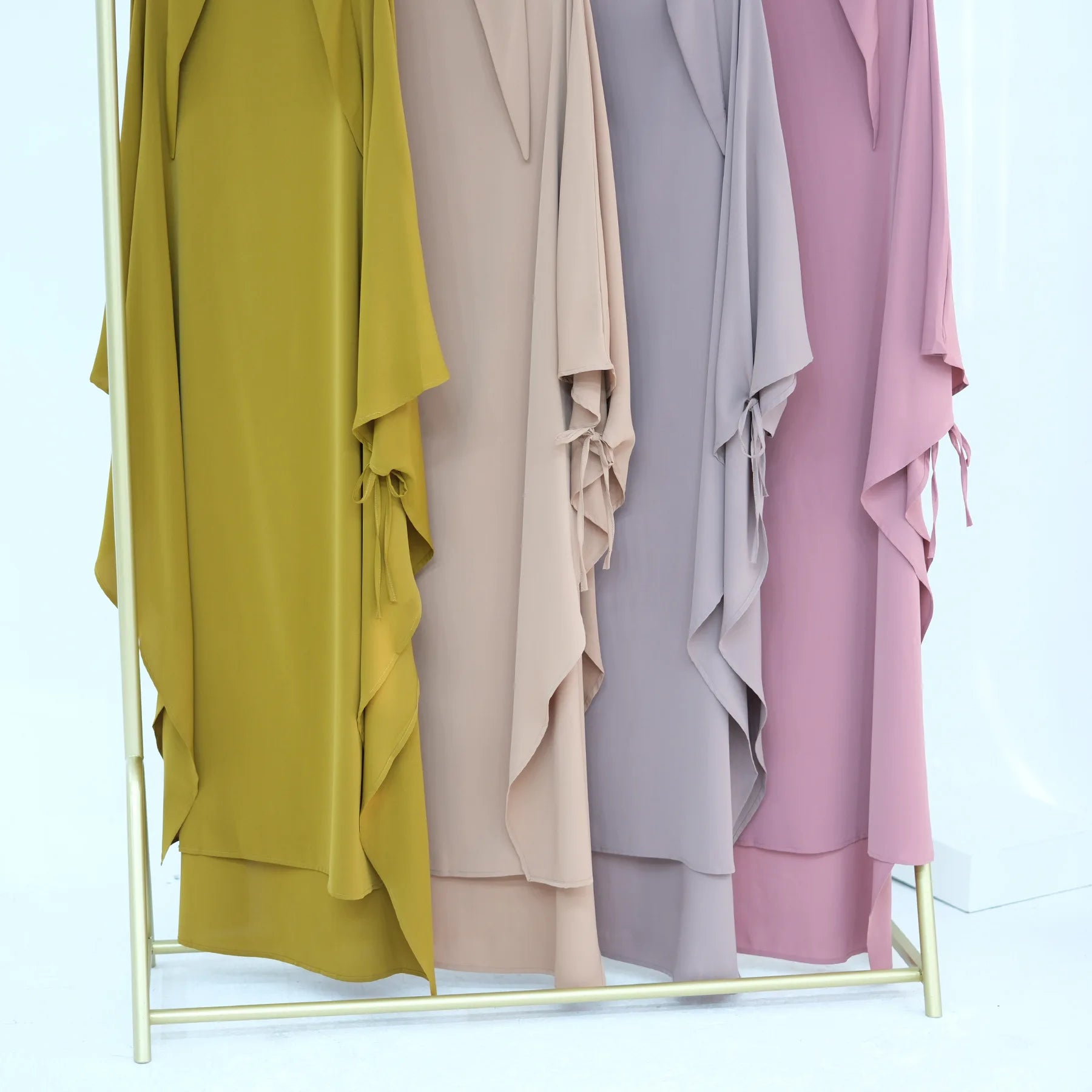 Premium Hijabi Extra-long Khimar  (No Dress), Islamic Prayer Abaya, Ties at Sleeves