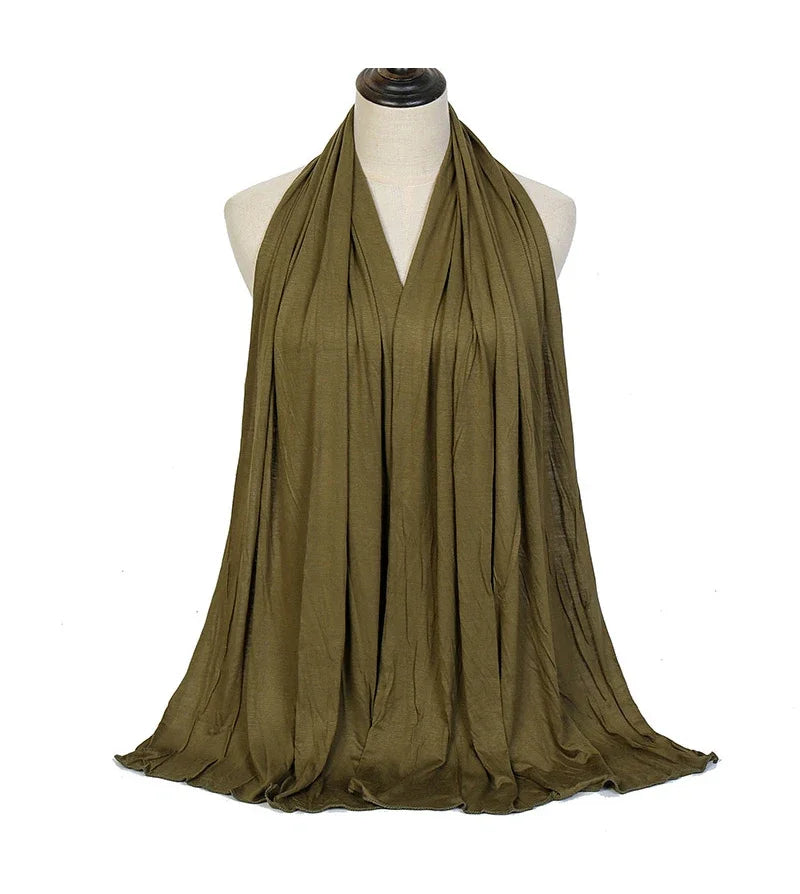 Premium Cotton Jersey Hijab Scarf  Muslim