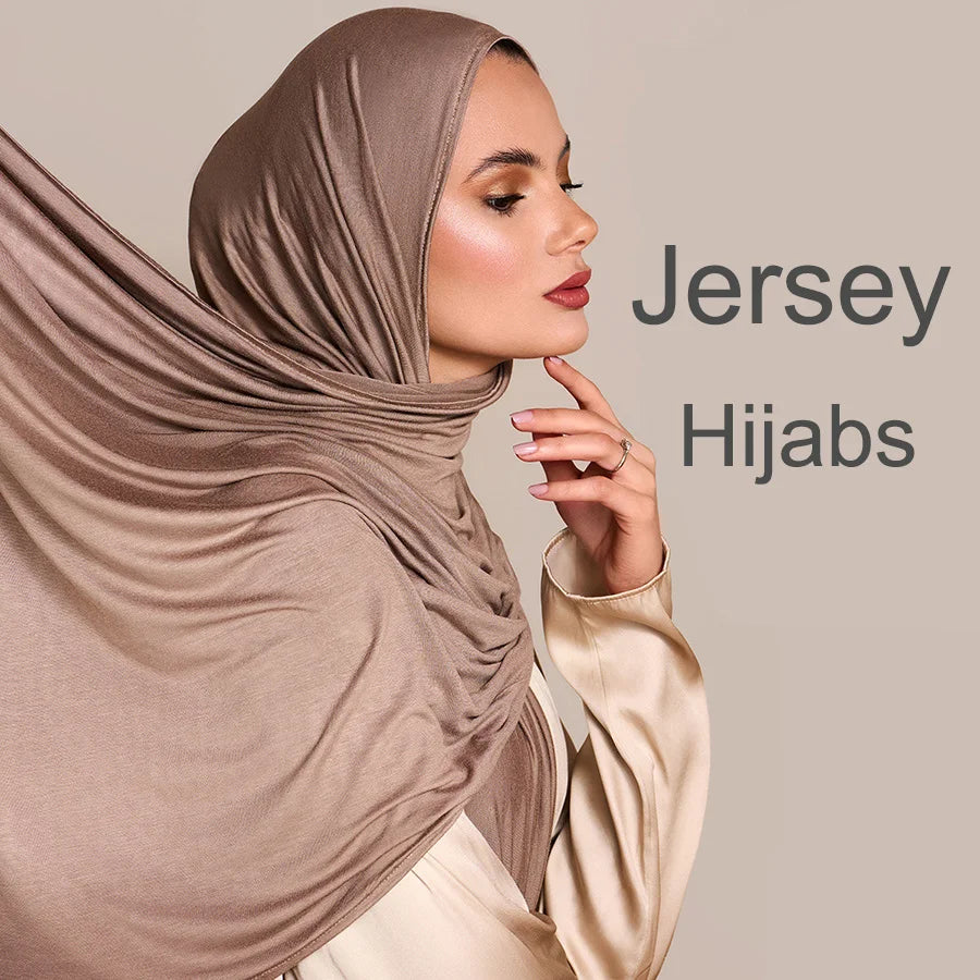 Premium Cotton Jersey Hijab Scarf  Muslim